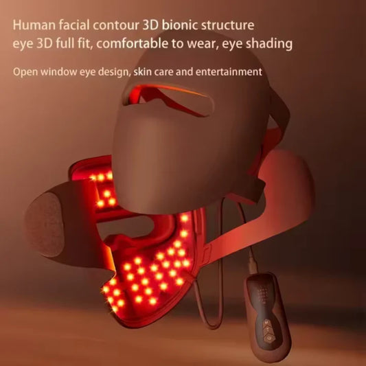 4D Silicone Red Light Light Therapy Mask