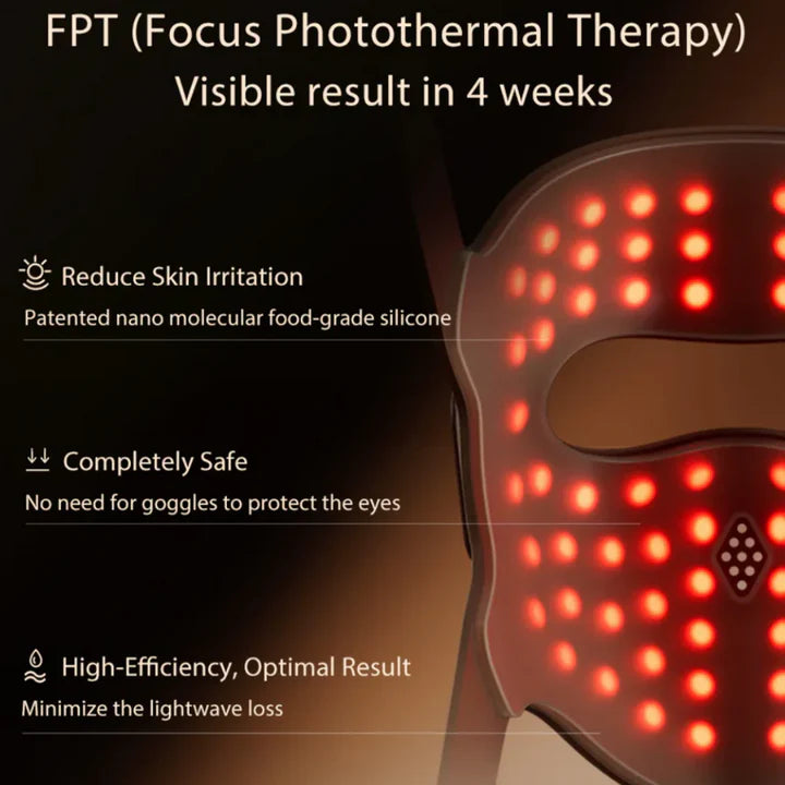 4D Silicone Red Light Light Therapy Mask