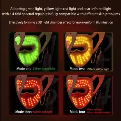 4D Silicone Red Light Light Therapy Mask