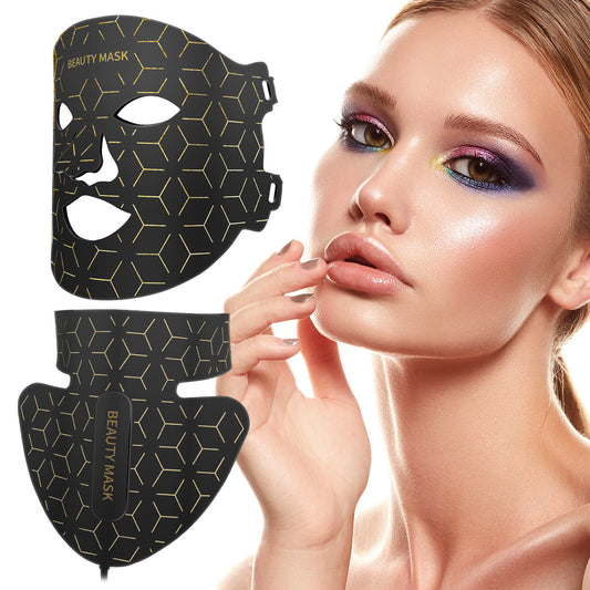 Silicone LED Facial Mask with Neck Coverage