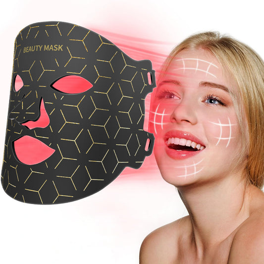 Silicone LED Facial Mask with Neck Coverage