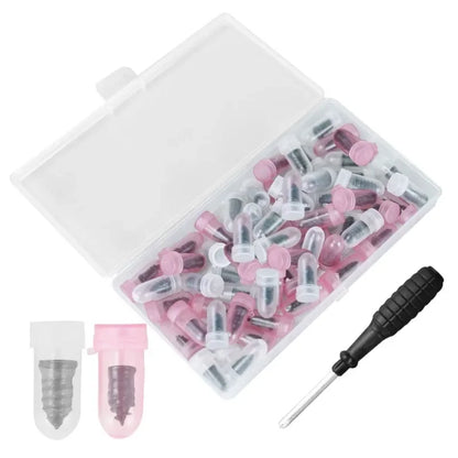 New Tire Repair Tool Black Soft Rubber Nail Vacuum Tyre Nails Self-Tapping Screw Tire Puncture Repair Car Motorcycle Repair
