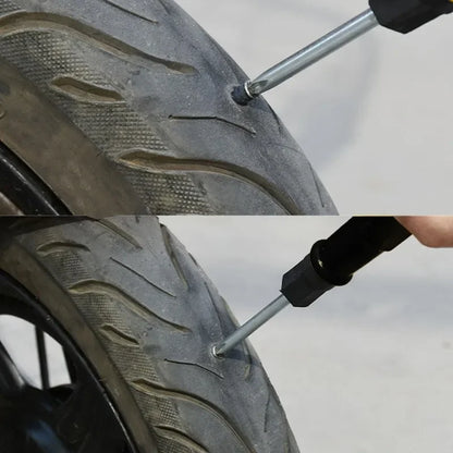 New Tire Repair Tool Black Soft Rubber Nail Vacuum Tyre Nails Self-Tapping Screw Tire Puncture Repair Car Motorcycle Repair
