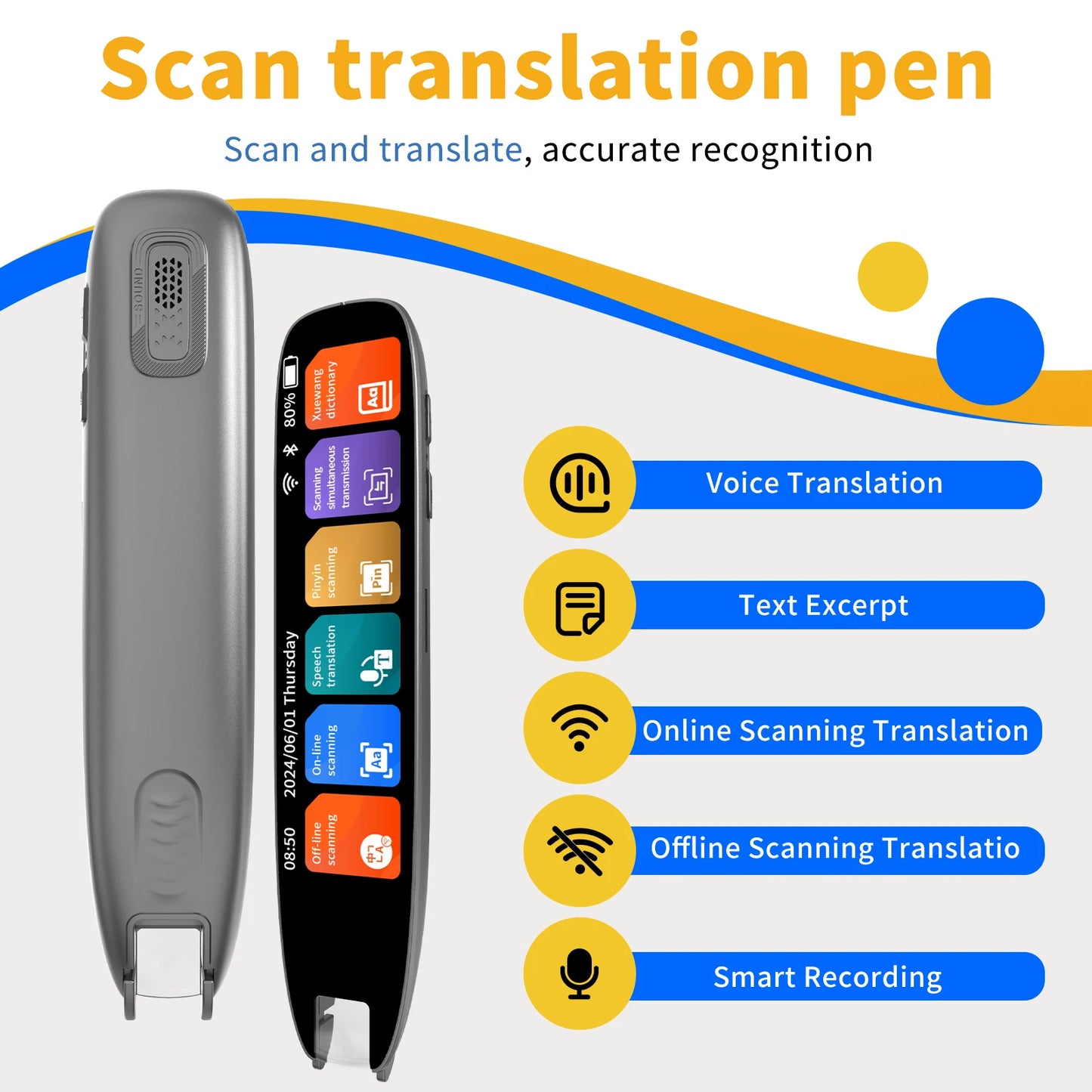 Translation Pen Reading Pen for Dyslexia 142 Translator Pen Language Translator Device Pen Language ﻿Pen Scan to Text Scanner