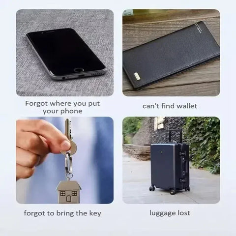 Lenovo Mini Bluetooth 5.0 Tracker GPS AntiLost Device Round - Pet Kids Bag Wallet Tracking Finder Locator Air Tag Smart Home