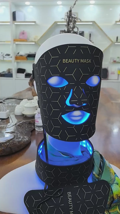 Silicone LED Facial Mask with Neck Coverage